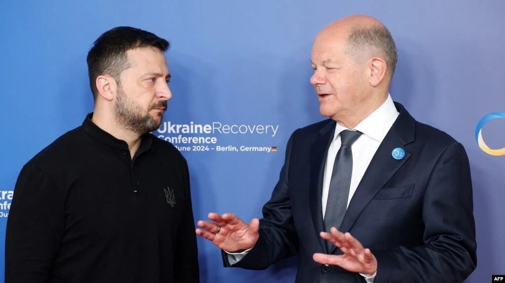 Germany's Scholz, Zelenskyy discuss paths to 'just peace' for Ukraine