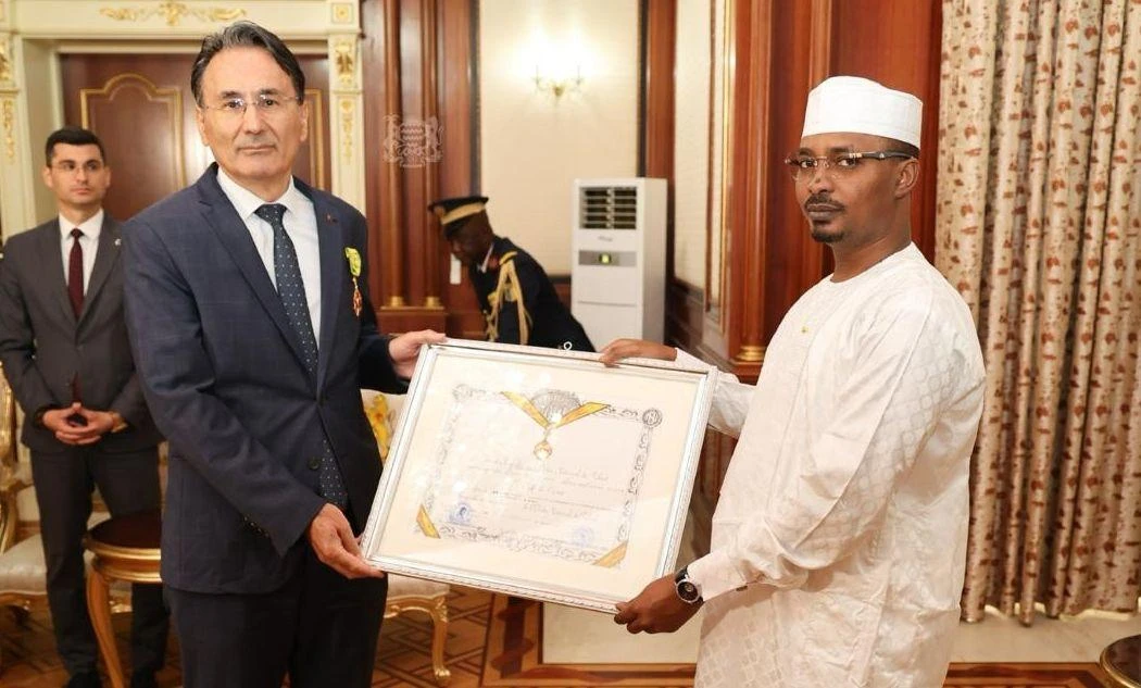 Turkish Ambassador to Chad receives National Merit Medal