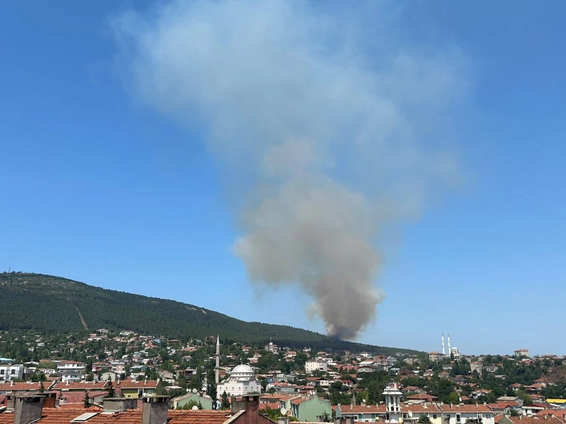 Firefighters, helicopter tackle blaze in Istanbul’s Aydos Forest