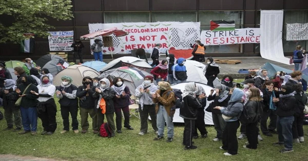 Berlin security forces disperse students demanding cease-fire for Gaza