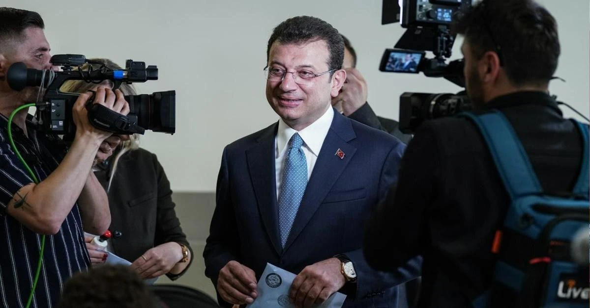 CHP's Imamoglu expresses satisfaction with early election results