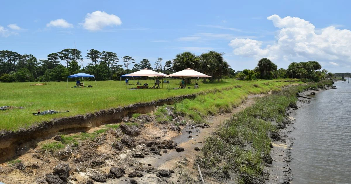 Climate change threatens archaeological sites along Georgia coast