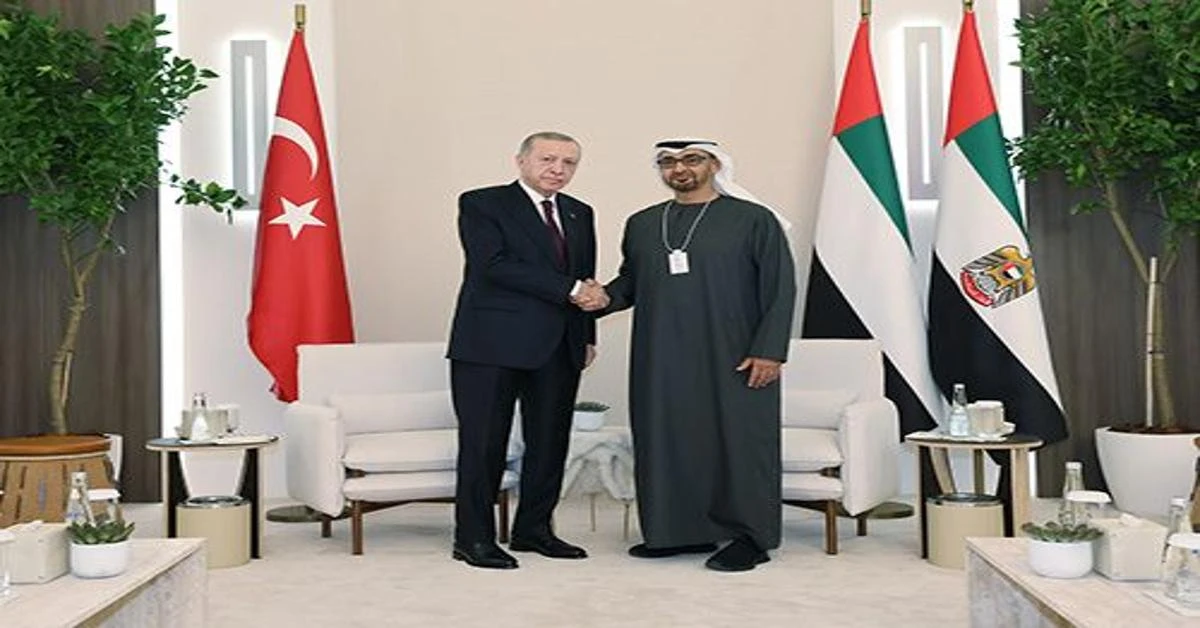 Erdogan meets UAE President Sheikh Mohammed bin Zayed Al Nahyan