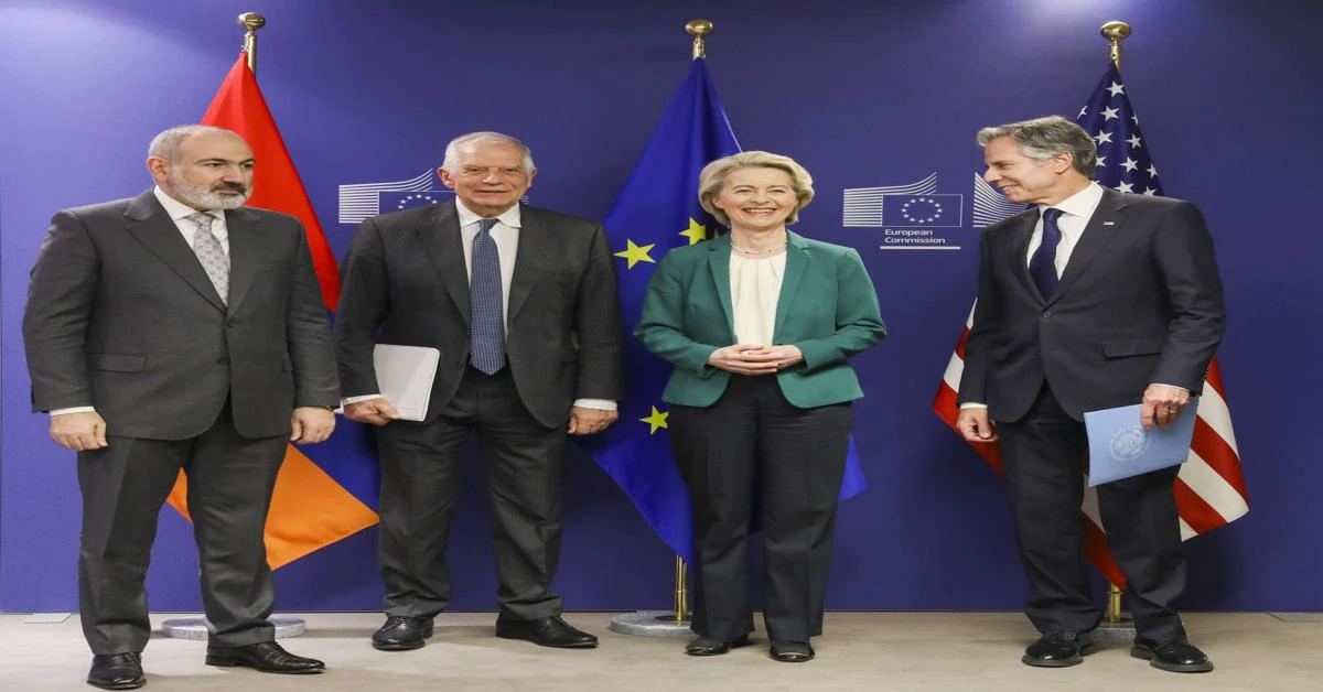 EU, US pledge joint support for Armenia in Brussels meeting