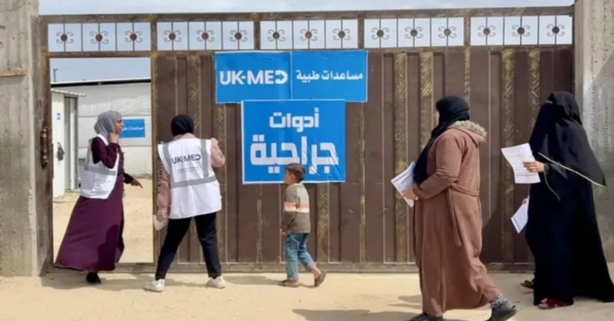 First UK-funded field hospital provides aid in Gaza