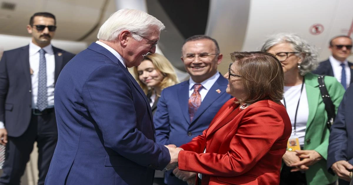 German President Frank-Walter Steinmeier arrives in Gaziantep