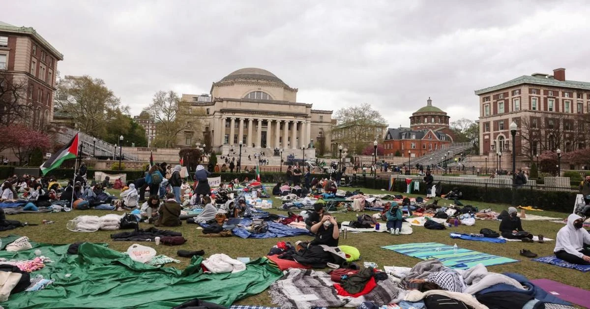 Graduation ceremony canceled at Columbia University as demonstrations in support of Palestine continue