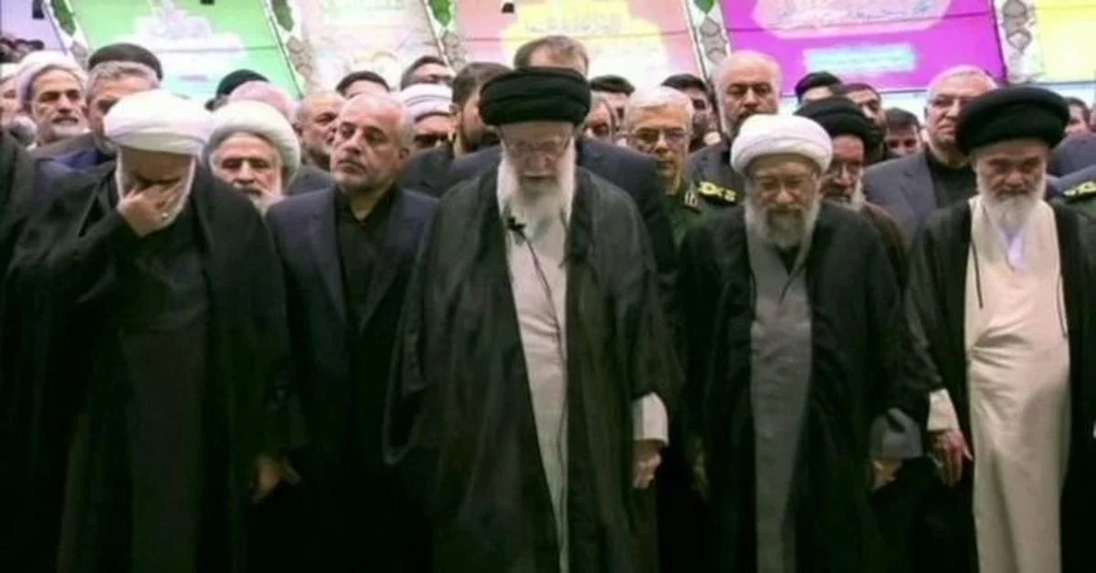 Iran's Supreme Leader Khamenei leads Raisi's funeral prayer