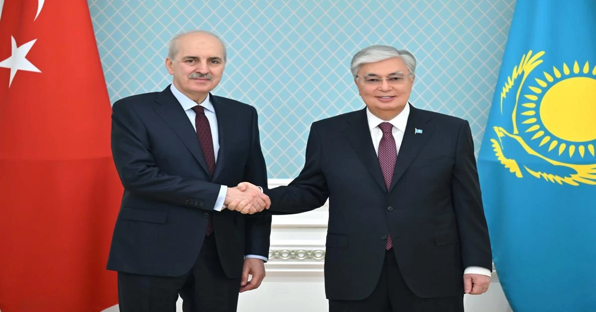 Kazakh President Tokayev receives TBMM Speaker Numan Kurtulmus