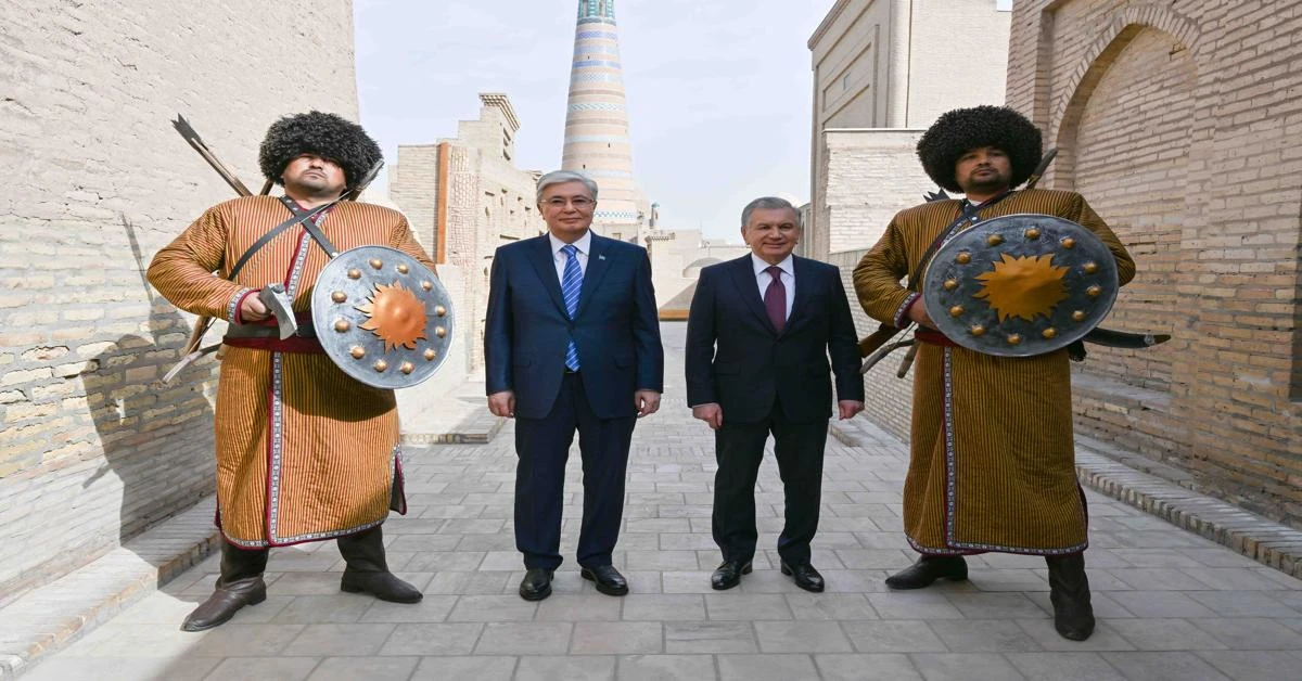 Kazakhstan, Uzbekistan leaders meet in historic city of Khiva