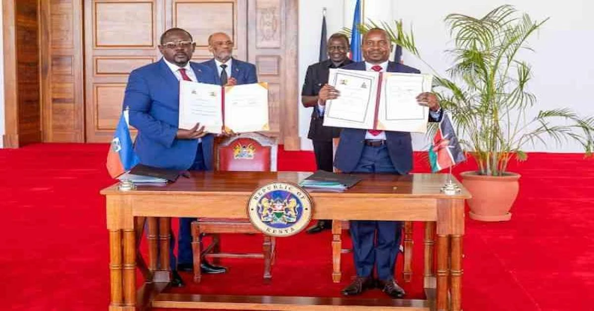 Kenya, Haiti sign security deal for deployment of 1,000 police officers