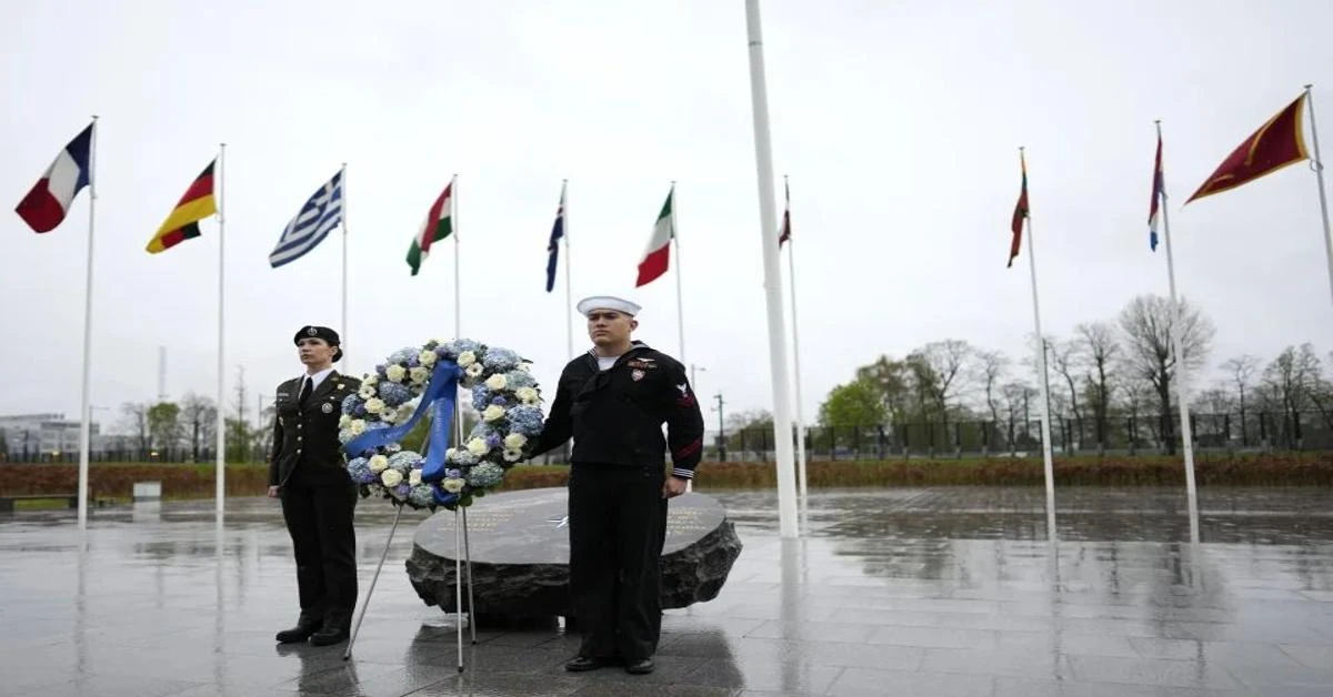 NATO marks its 75th birthday amid political chaos