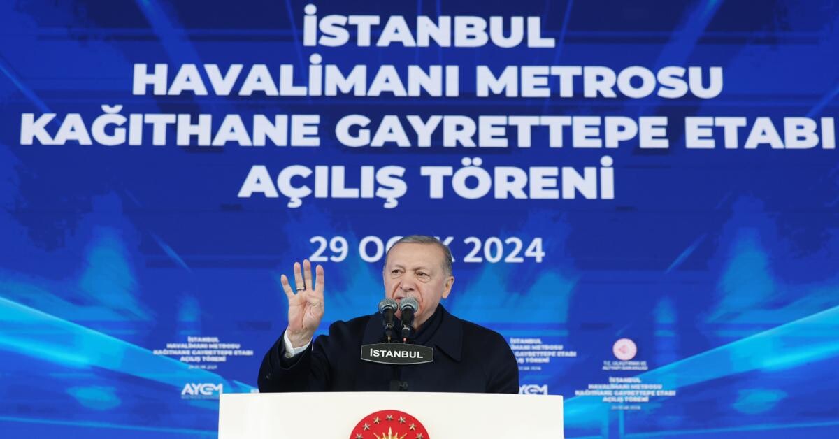 New metro line eases Istanbul's Traffic woes: President Erdogan inaugurates Kagithane-Gayrettepe section