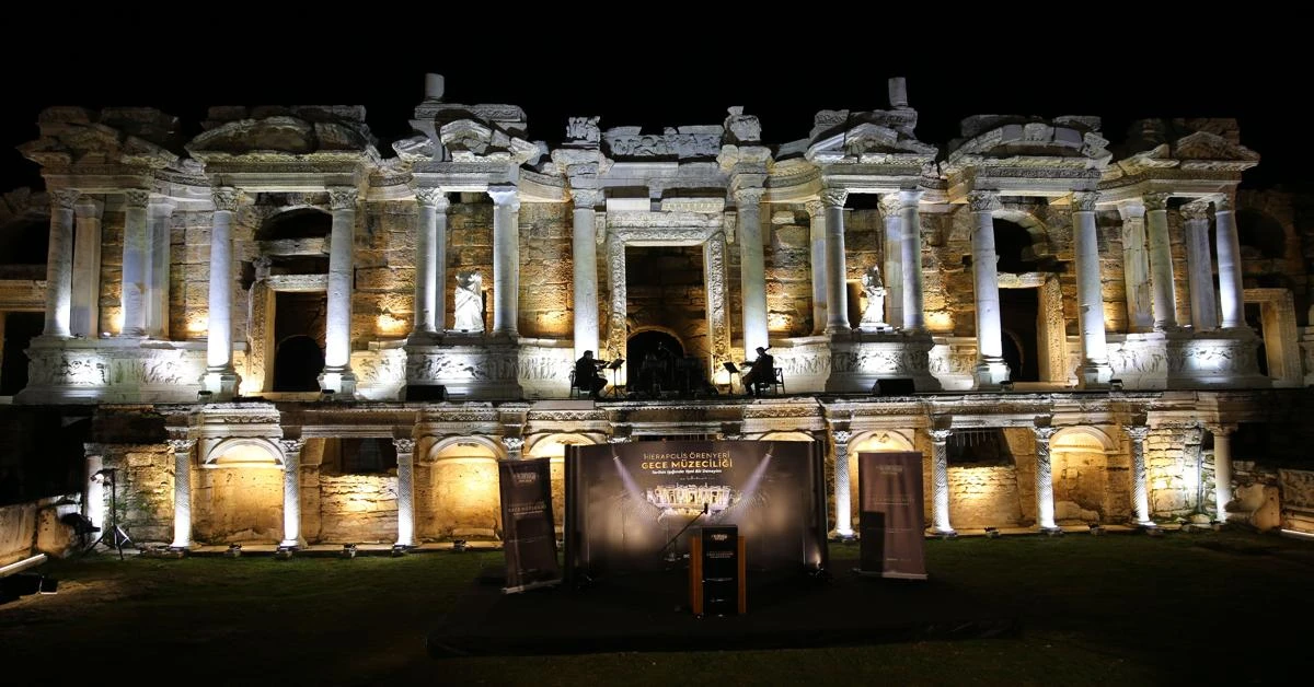 Night museology introduced at ruins of Hierapolis in Denizli