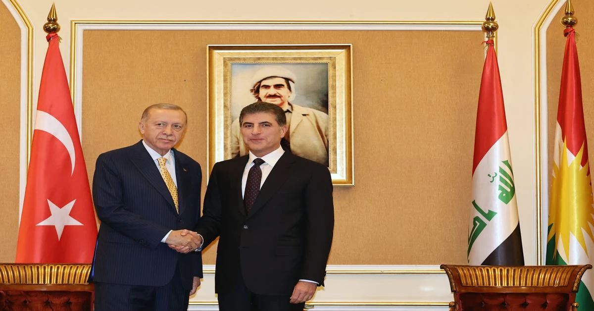 President Erdogan discusses counterterrorism with KRG officials in Erbil