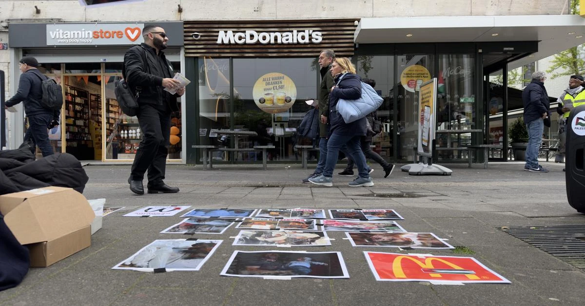 Protesters call for Gaza cease-fire at McDonald's branches across Netherlands