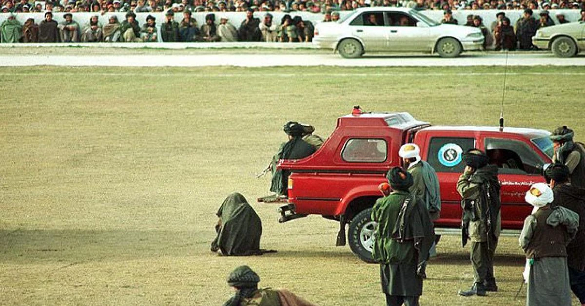 Taliban conducts dual public execution at Afghanistan stadium