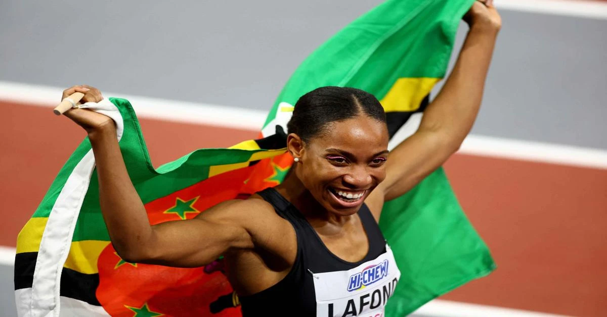 Thea LaFond wins gold medal in Athletics