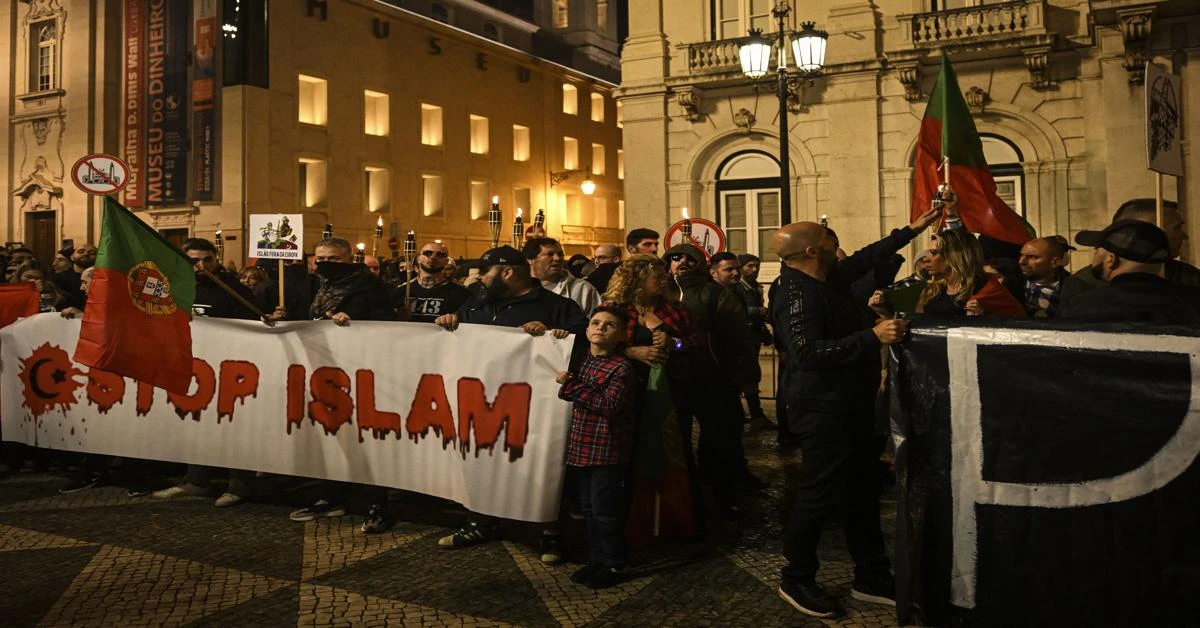 Thousands march across Lisbon in anti-Islam far right group ‘1143‘ rallies