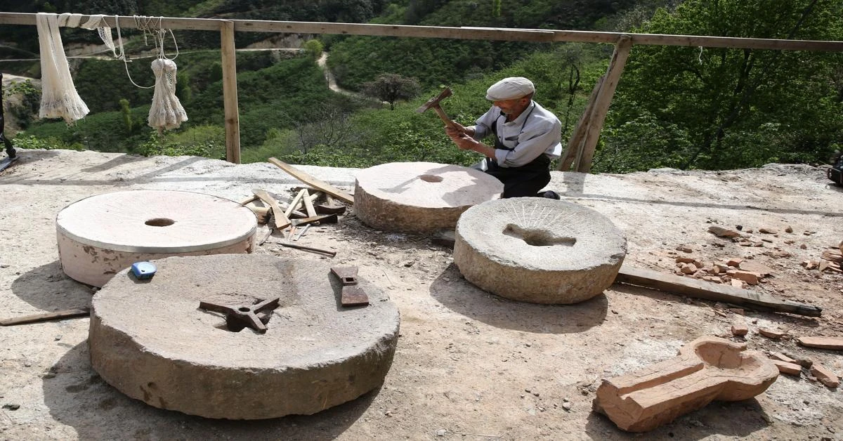 Tradition of millstone production in Anatolia continues in Giresun