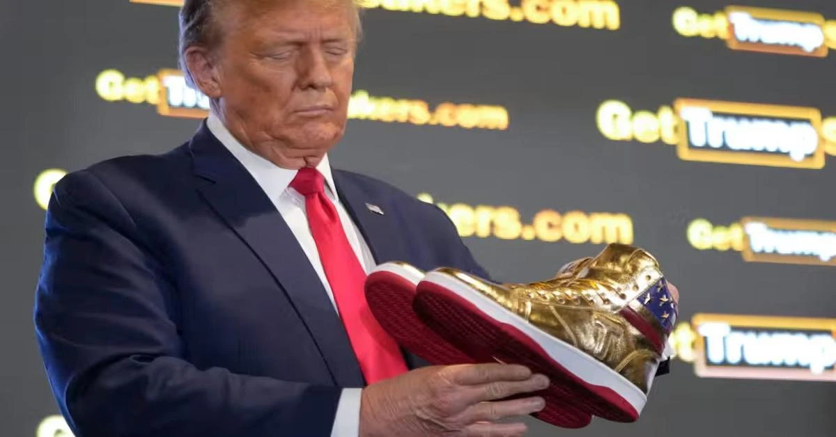 Trump rolls out high-top sneaker line after $355M court ruling