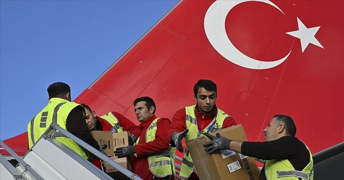 Türkiye ranks 2nd in sending aid to Gaza, following UAE