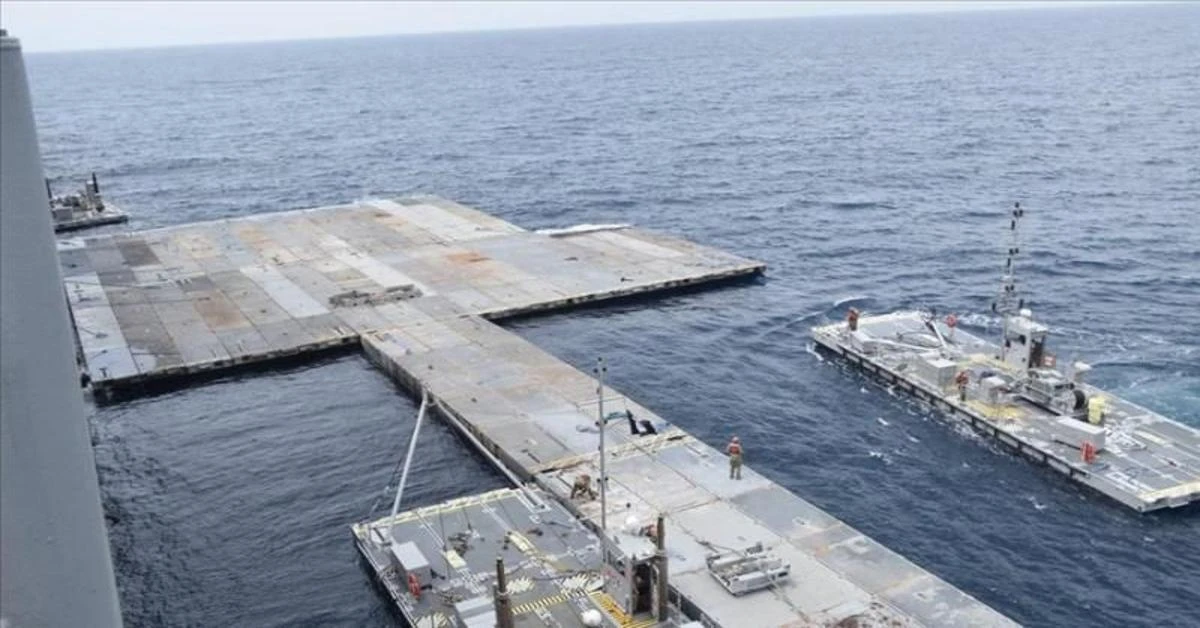 US delivers first aid shipment to Gaza via floating dock