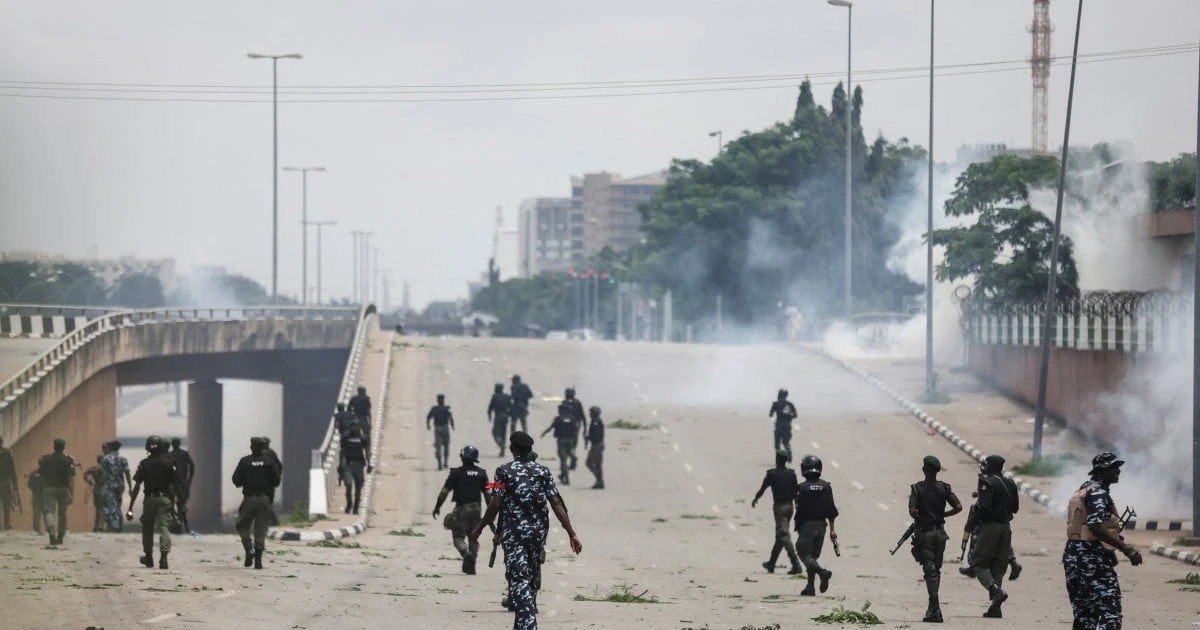 Nigerian president calls for end to protests, urges halt to 'bloodshed'