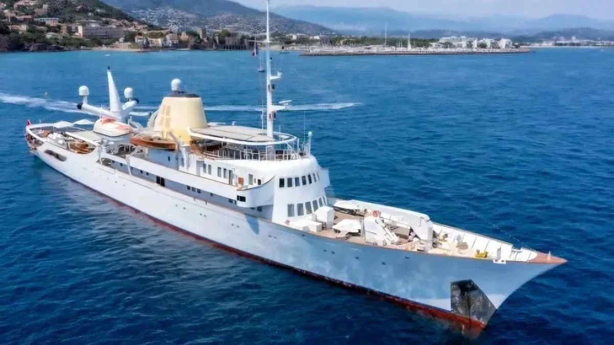 Churchill's yacht Christina O docks in Bodrum, Türkiye