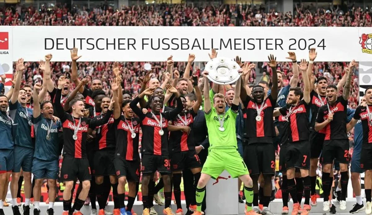 Bayer Leverkusen ends Bundesliga season undefeated, claims championship title