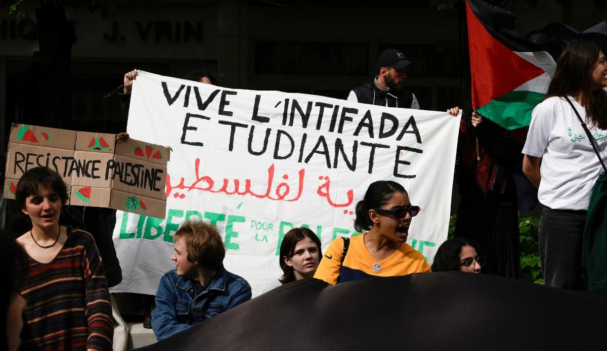 French police disperse Pro-Palestine student protest