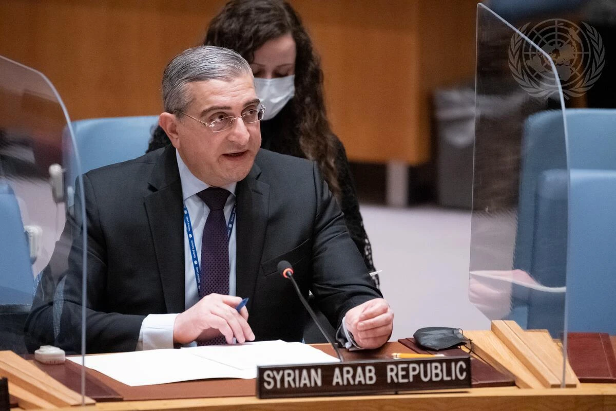 Syrian envoy to the UN calls for rebuilding a democratic future