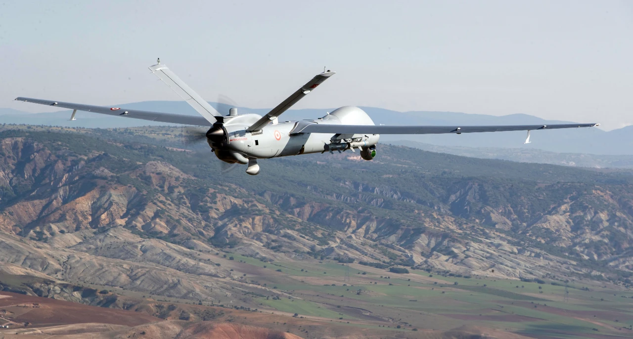 Photo shows Turkey's drone TAI ANKA-S