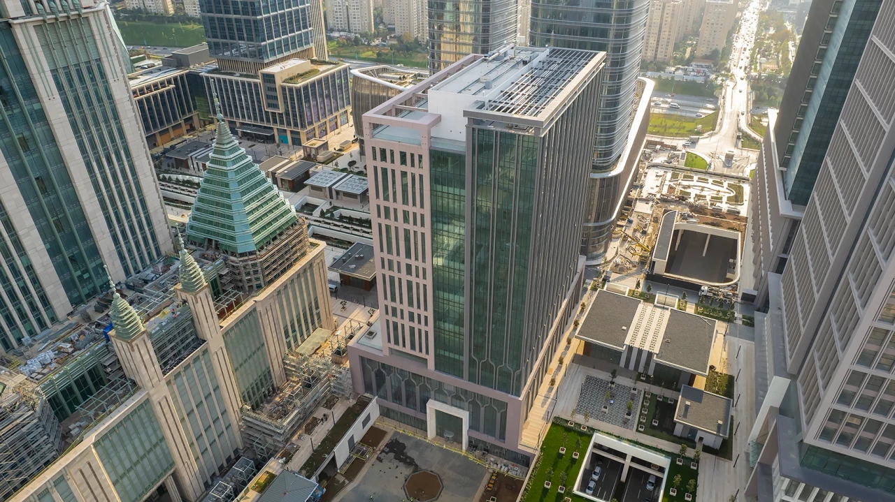 An aerial view of Istanbul Finance Center