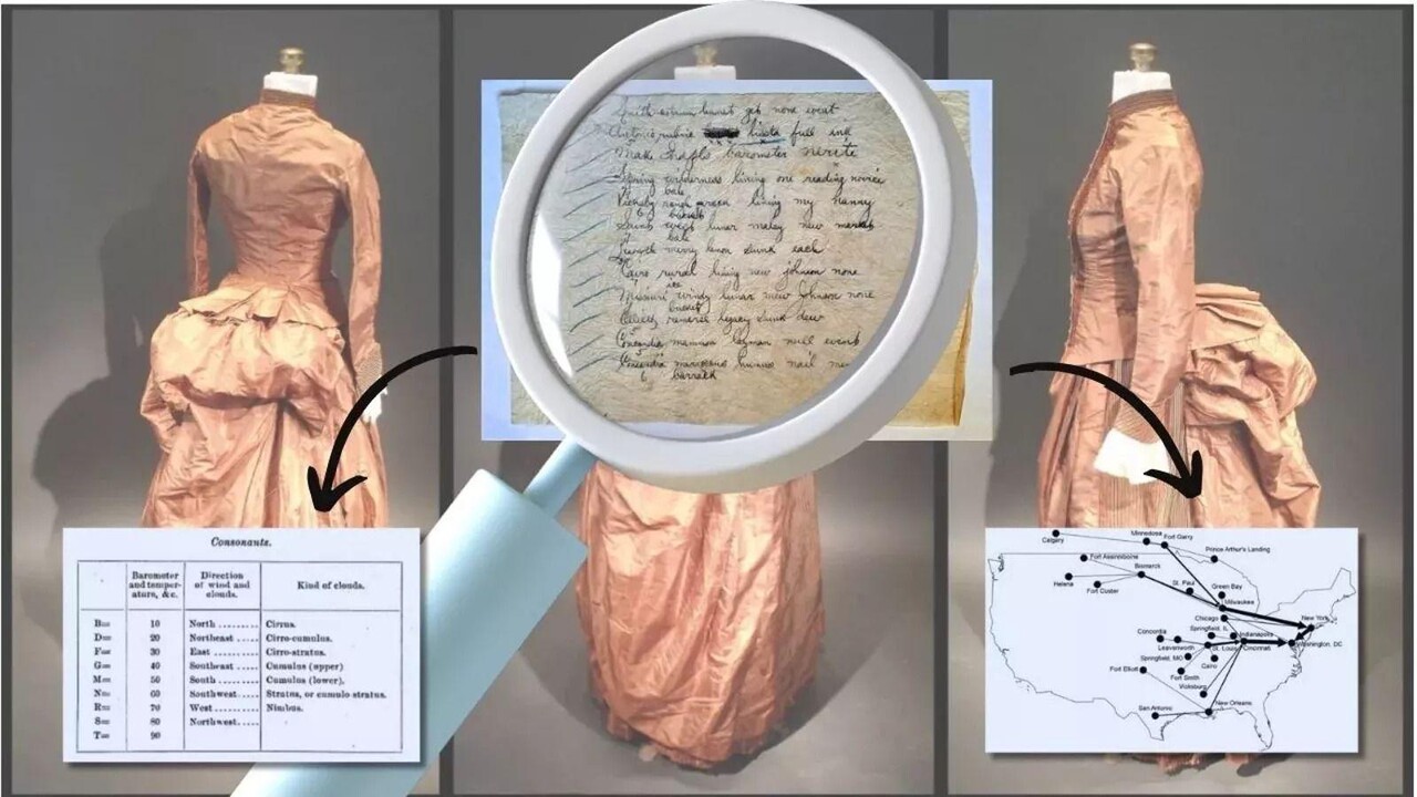 Mysterious code found in 130-year-old dress finally deciphered after 11 years