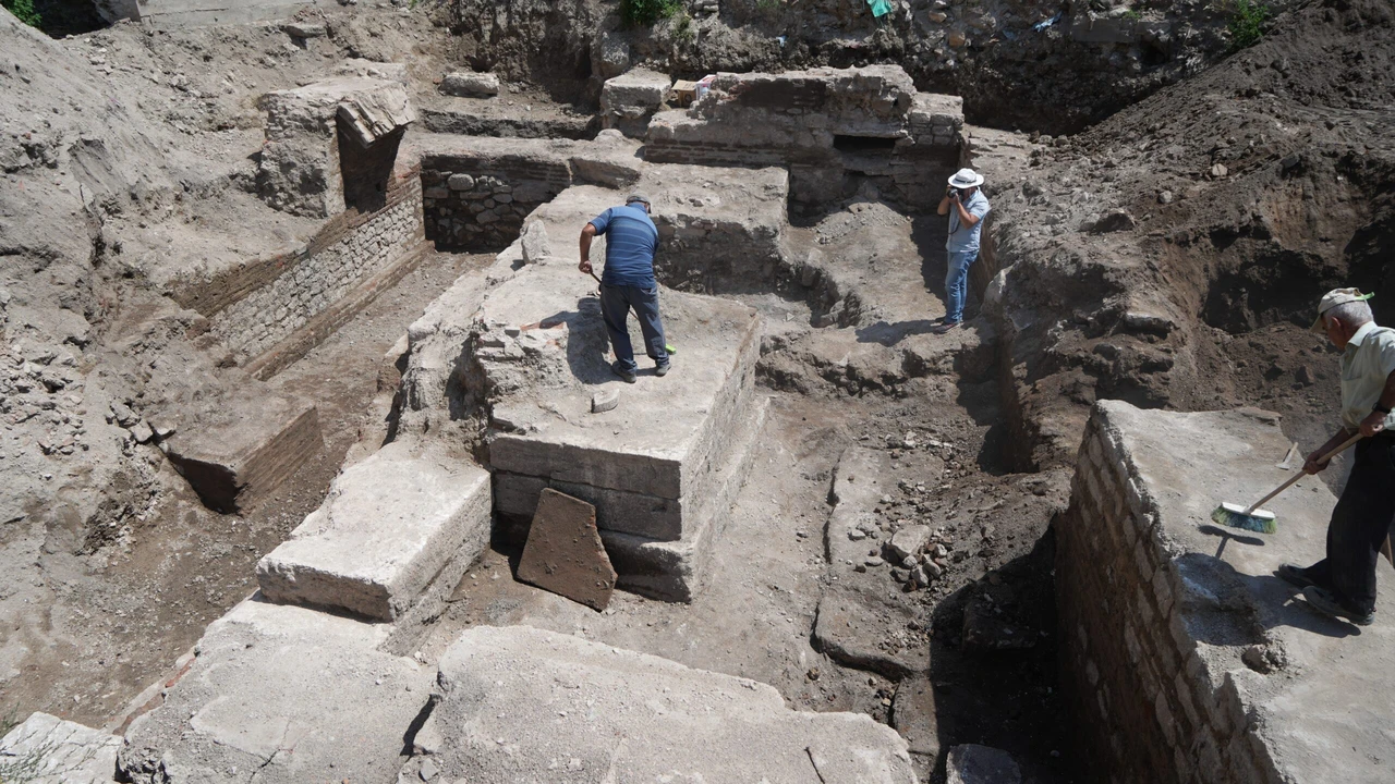 Ancient Roman bathhouse discovered during construction in Bolu