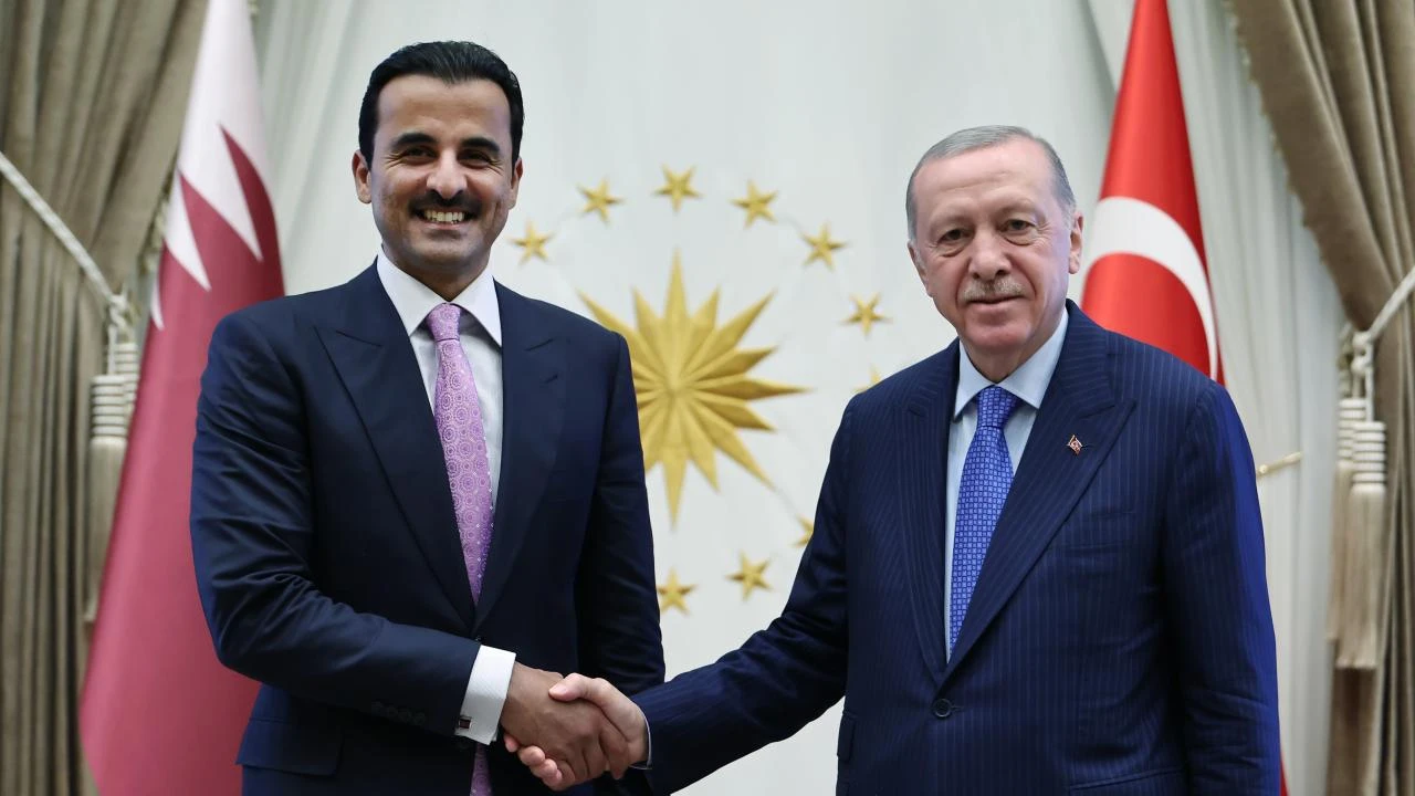 President Erdogan meets with Qatar's Al Thani in Ankara