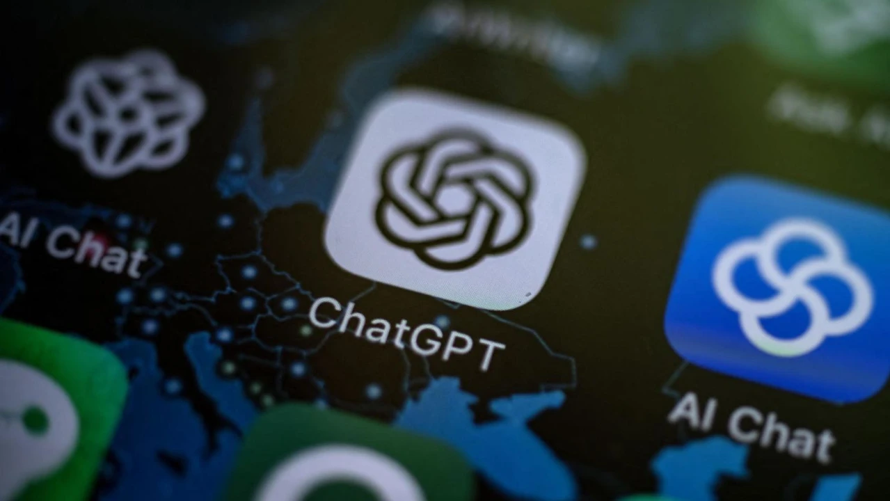 Photo shows chatgpt app logo in a smartphone UI