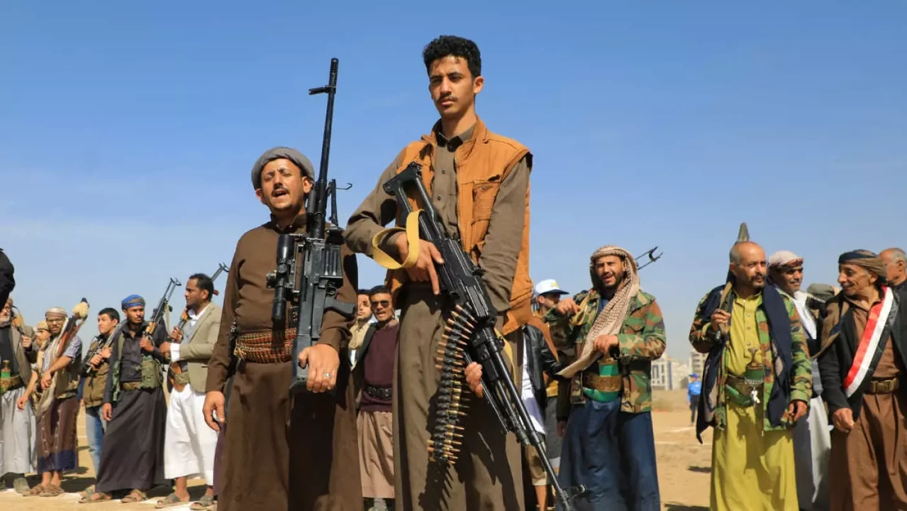 Photo shows Yemen's Houthi rebels.