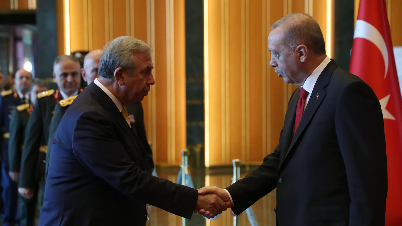 Mansur Yavas and President Recep Tayyip Erdogan (AA Photo)