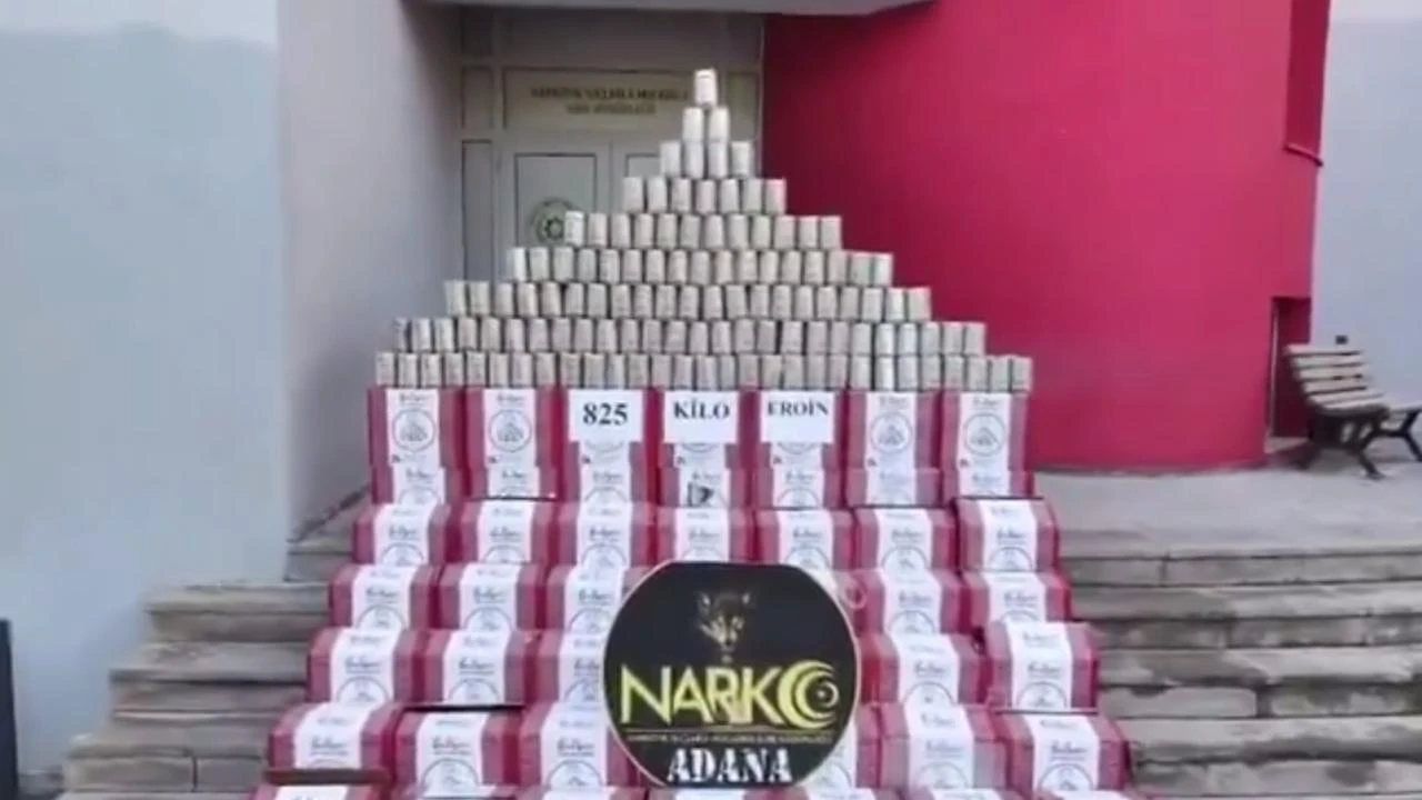 Turkish authorities seize 825 kg of heroin in Adana