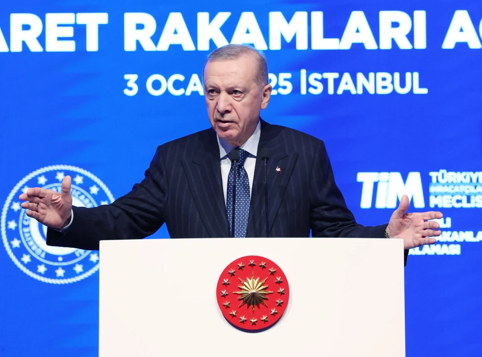 President Erdogan hails record Trkiyes exports in 2024