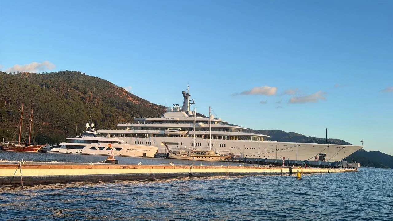 Russian oligarch's superyacht 'Eclipse' docked in Marmaris for nearly 3 years