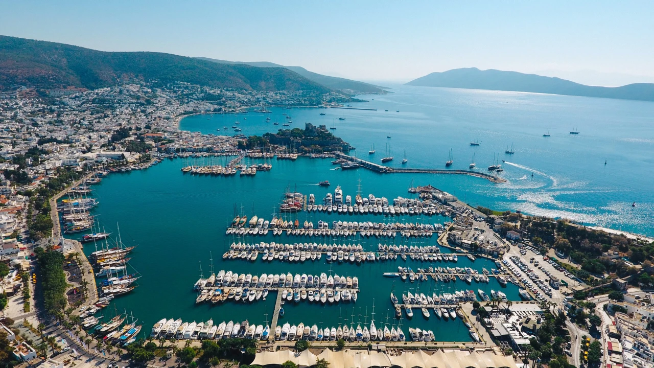 Bodrum view from the sky.