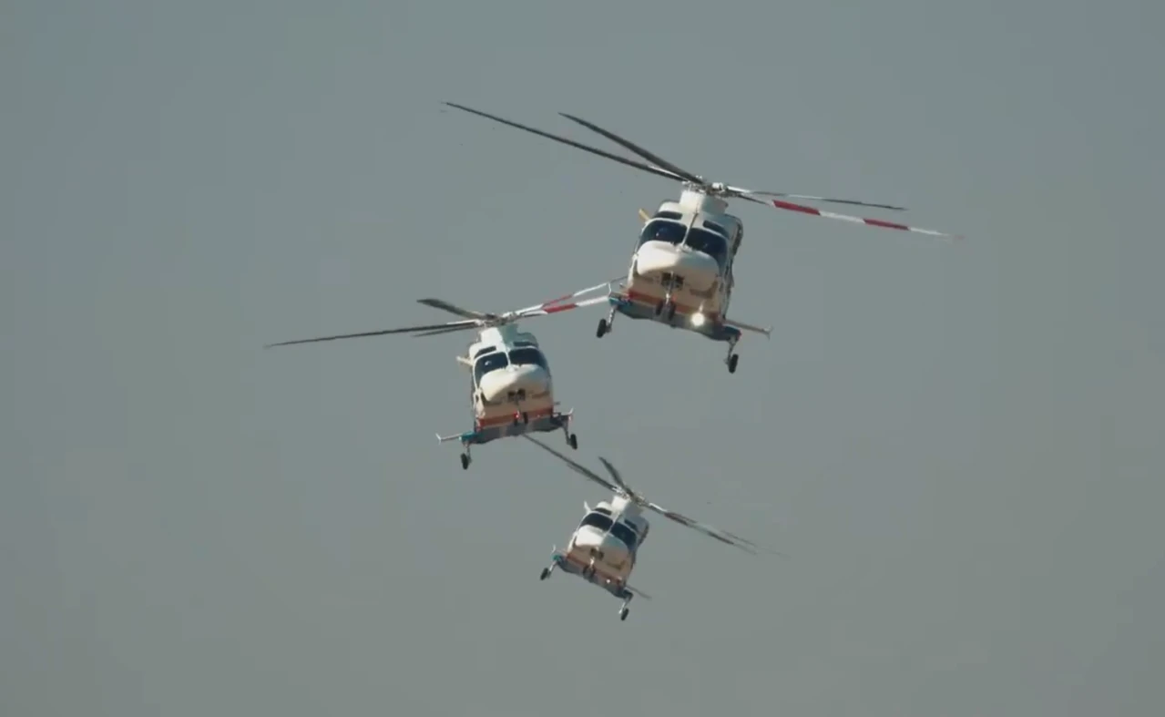 Türkiye's indigenous Gokbey helicopters take formation flight to mark Victory Day