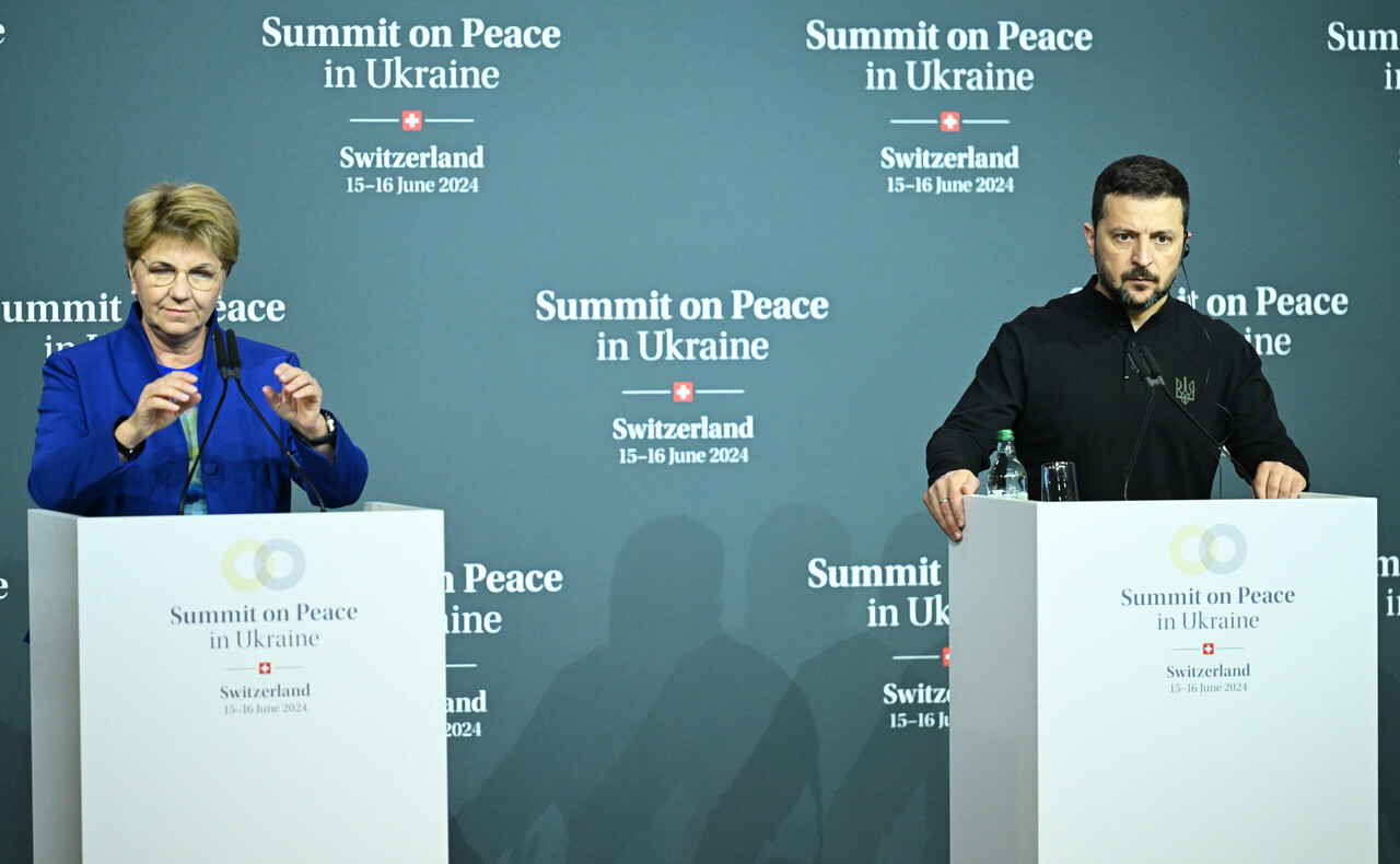 Swiss-Ukrainian leaders' joint press conference highlights peace, diplomacy