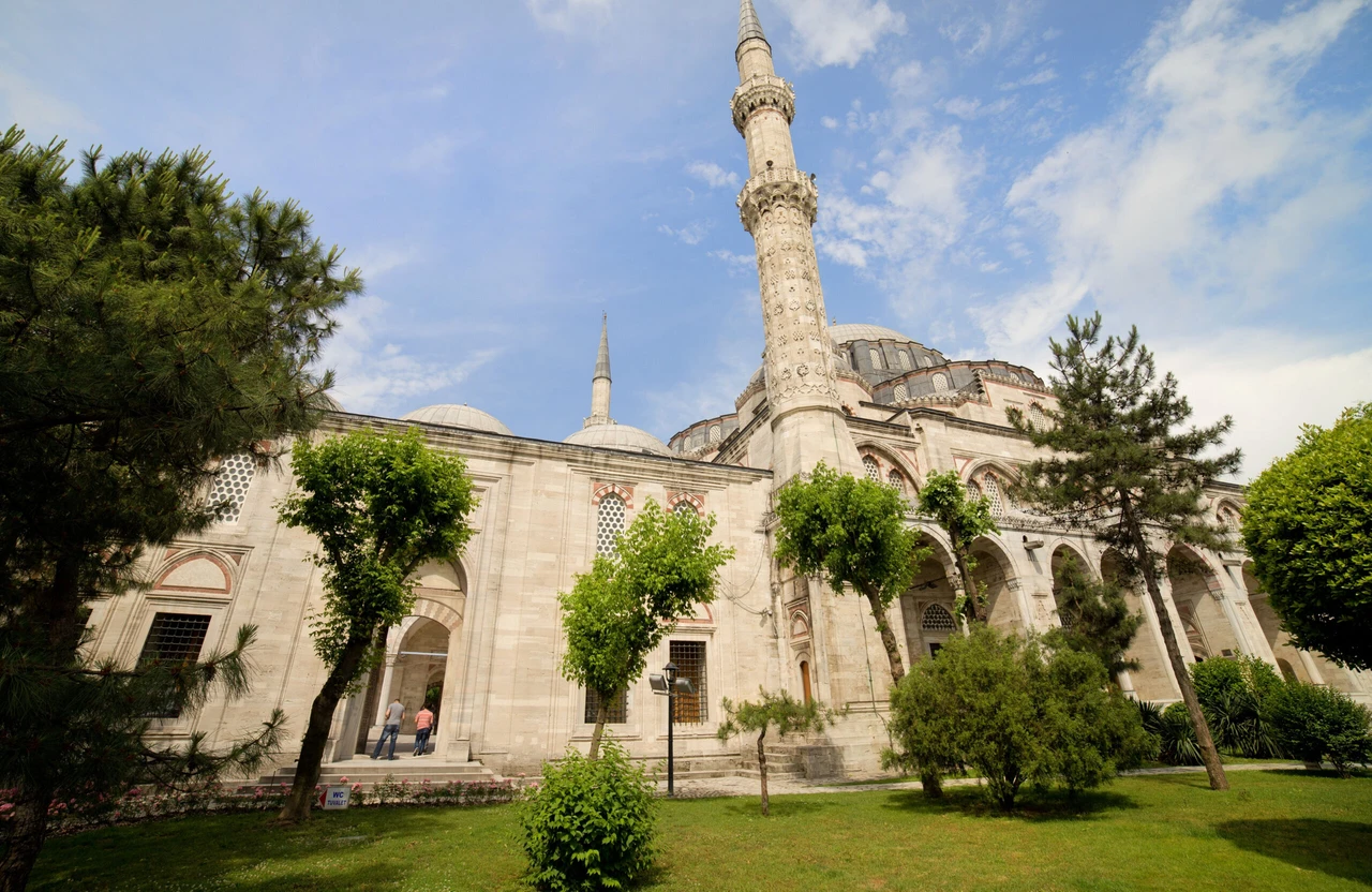 Sehzade Mosque exterior in Fatih, Istanbul.