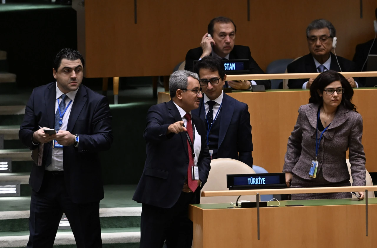 Turkish delegation walks out of UN Assembly in protest of Netanyahu's speech