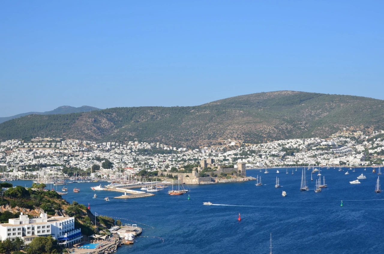 the historic Bodrum Castle, and a bustling marina