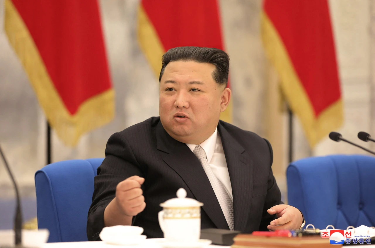 Photo shows North Korean leader Kim Jong Un